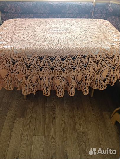 Скатерть вязанная крючком