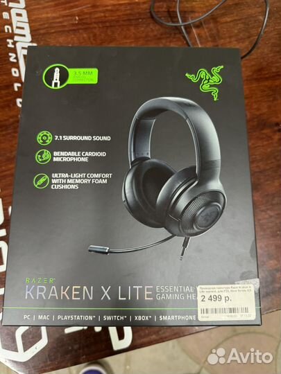 Наушники razer kraken x lite