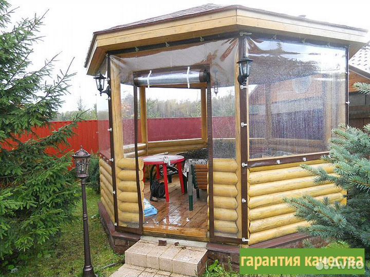 Мягкие пвх окна на беседку