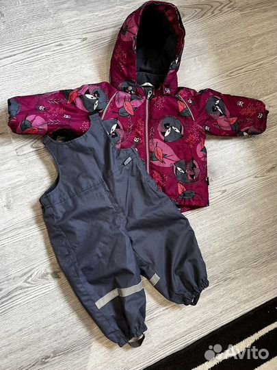 Демисезонный костюм для девочки 74 80
