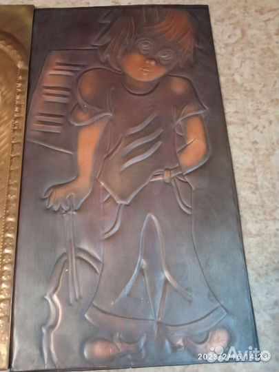 Картина медная чеканка