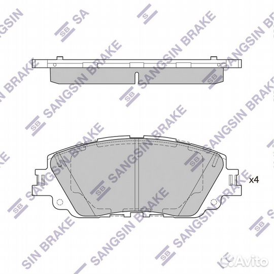 Колодки торм.дисковые Hi-Q toyota camry 18 (D20