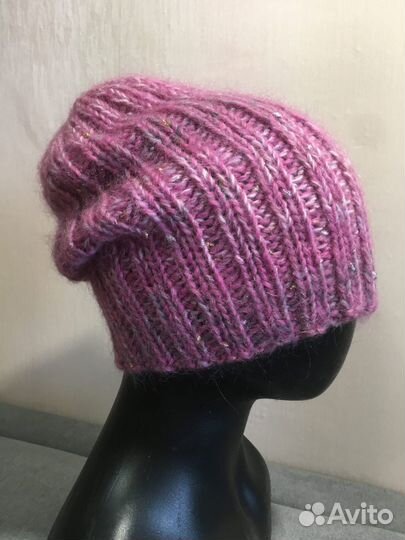 Шапка вязаная ручная работа