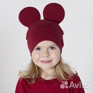 Шапочки с ушками новые