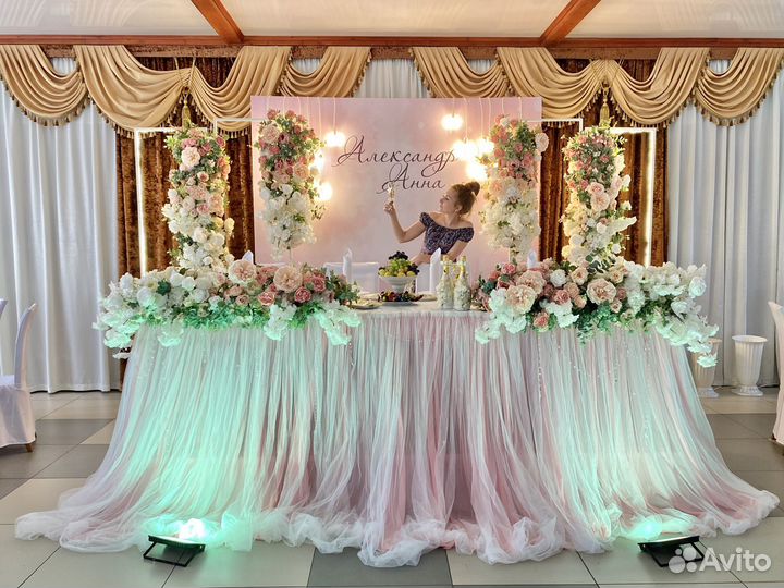 Свадебный декор. Каркасы с цветами