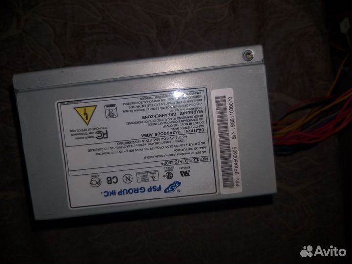 Блок питания, оперативная память, жёсткий диски