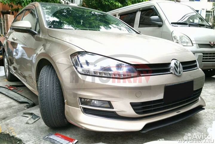 Юбка Oettinger на передний бампер для VW Golf 7