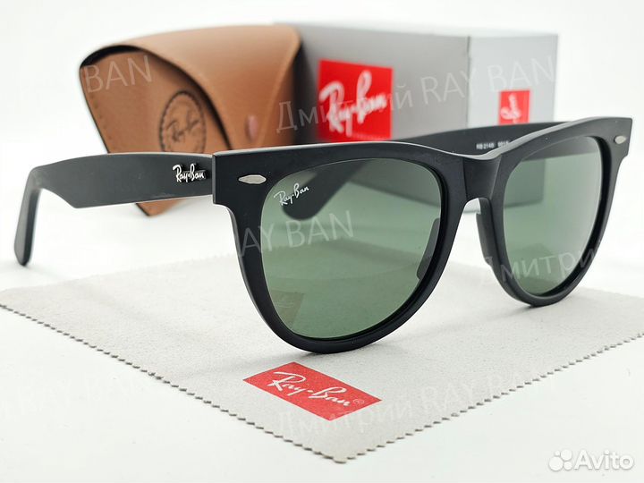 Очки Ray Ban Wayfarer 2140 Зелёное Стекло 54мм