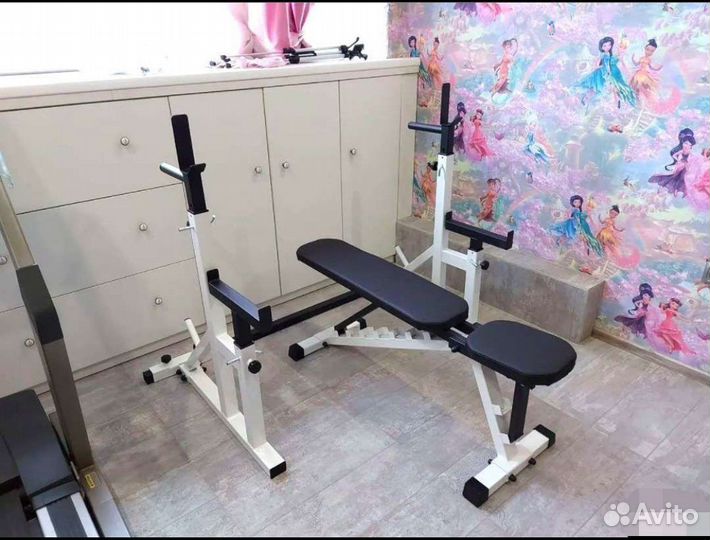 Стойка для штанги + Скамья