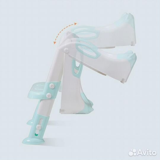 Складное детское сиденье на унитаз с лесенкой