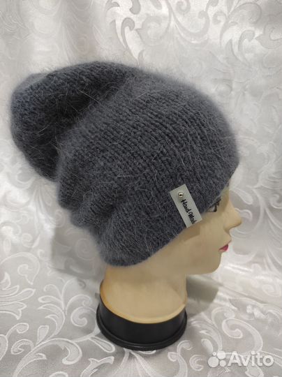 Шапка бини из пуха норки