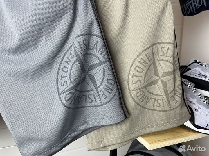 Спортивный костюм Stone Island (шорты+футболка) 46