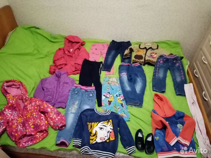 Детские вещи пакетом для девочек 104 110