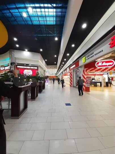 Торговая площадь от 80 м² до 768 м²