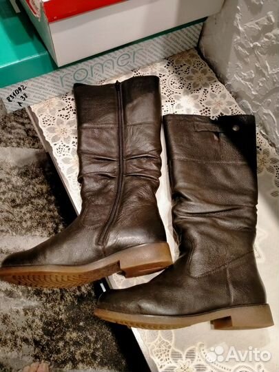 Зимние женские сапоги 38 натуральная кожа