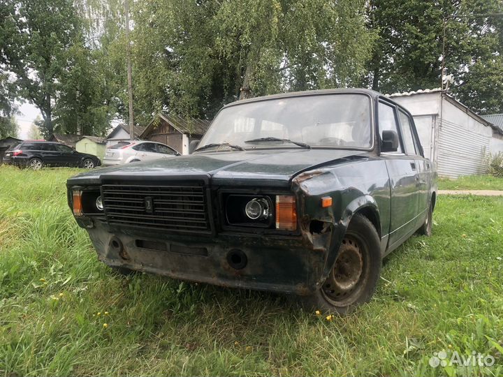 ВАЗ 2107 1.5 МТ, 2008, битый, 160 000 км