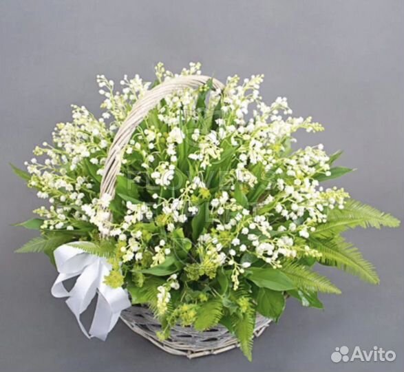 Ландыши цветы букеты композиции корзины