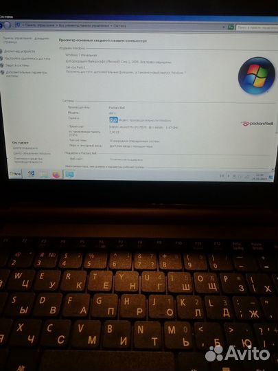 Нетбук packard bell