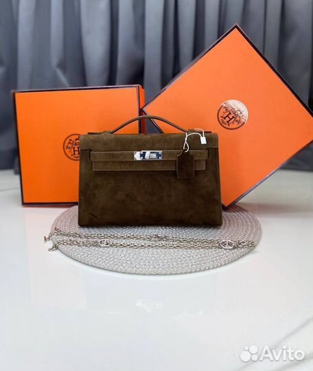 Сумка hermes замша