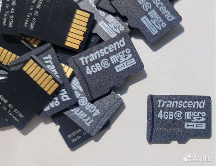 Карта памяти Transcend Micro sdhc, 10шт