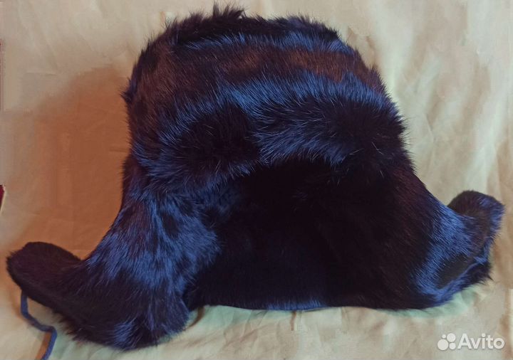 Шапка ушанка мужская, кролик