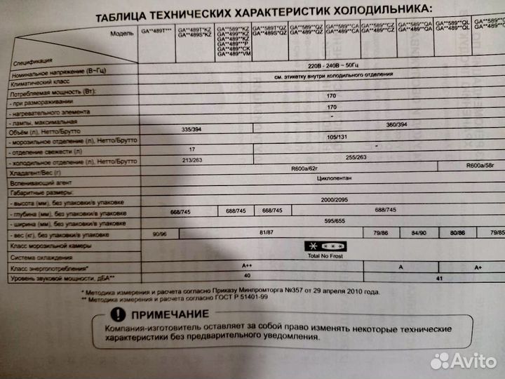 Холодильник LG