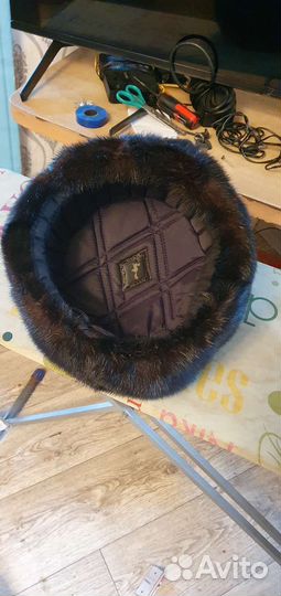 Норковая шапка мужская новая 58. Доставки нет