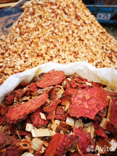 Щепа, кора(мульча) лиственницы