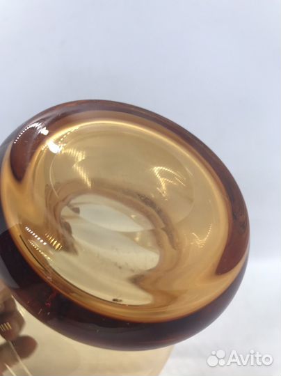 Ваза цветное стекло чехия