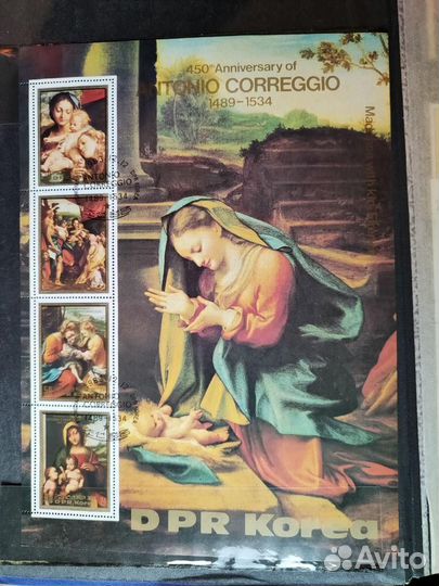 Коллекция почтовых марок по теме 