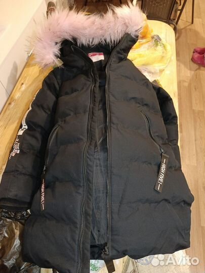 Пуховик зимний + полукомб
