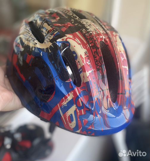 Роликовые коньки 30-33 со шлемом, защитой и сумкой