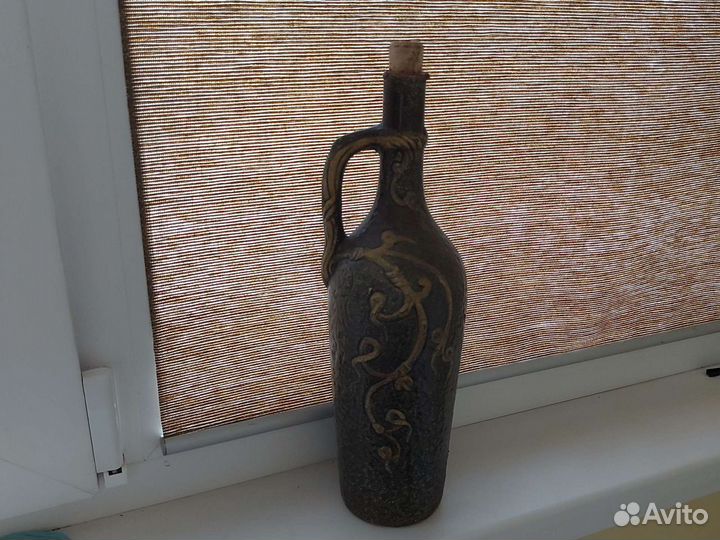 Глиняная бутылка 1л