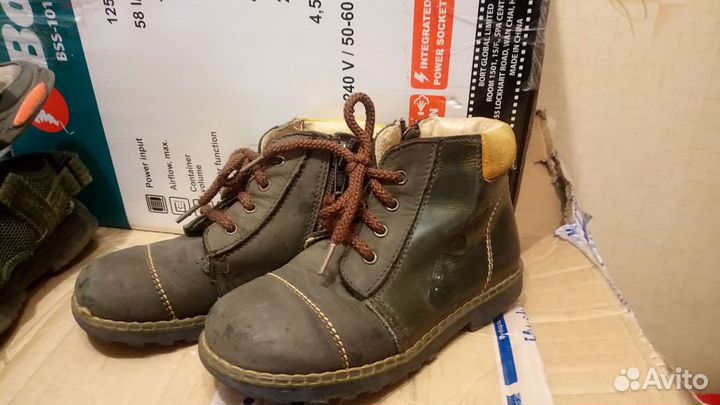 Ботинки для мальчика, натуральная кожа