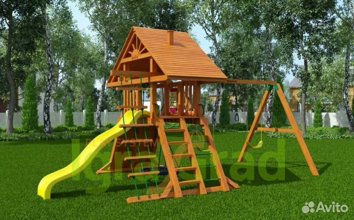 Детская площадка для дачи Крепость Фани (Дерево)