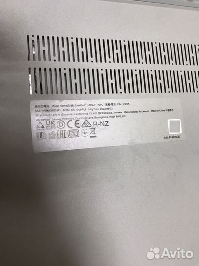 Ноутбук lenovo ideapad 1i