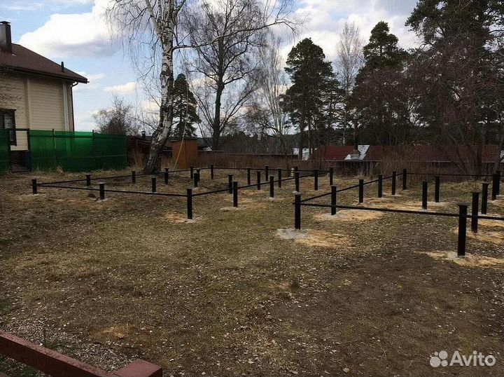 Винтовые сваи / монтаж