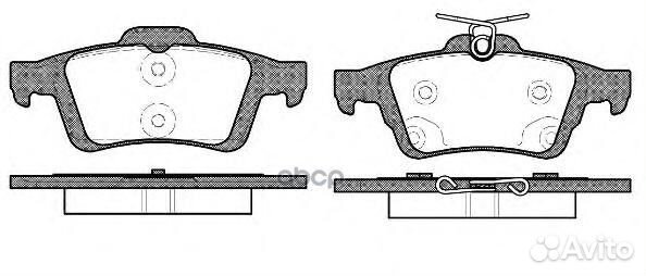 Комплект тормозных колодок дисковый тормоз 0842