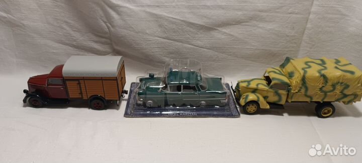 Модели Opel capitan, blitz, Ford V3000S 1/43