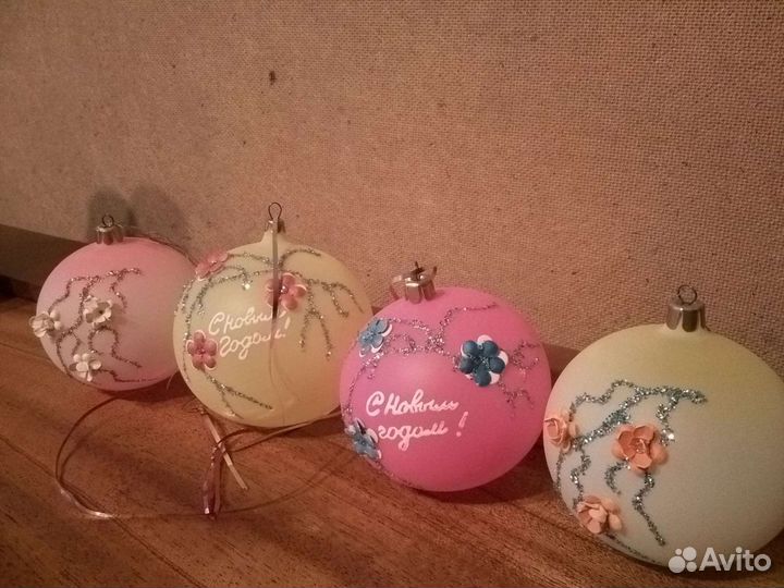 Ёлочные игрушки СССР и подсвечник новогодний