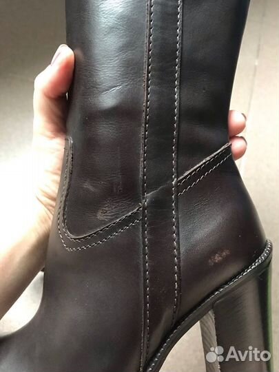 Сапоги коричневые 35р-р