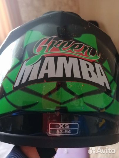 Детский мото шлем