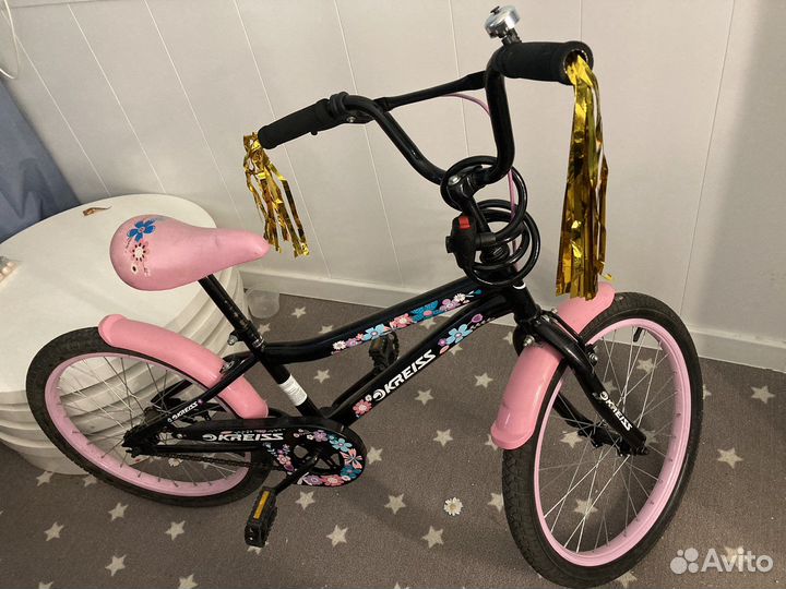 Велосипед подростковый розовый 20
