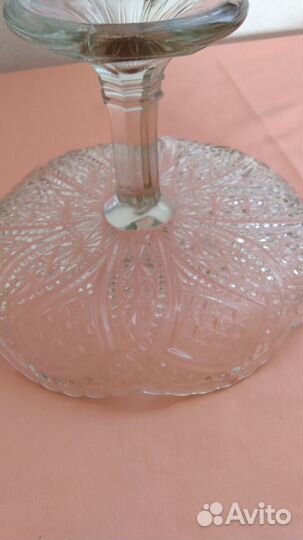 Ваза для фруктов на ножке СССР