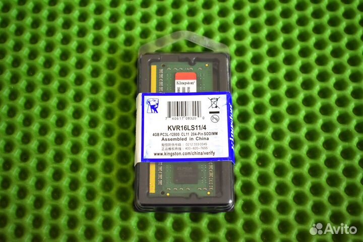 Память KingSton DDR3 L 1600 MHz 4 GB sodimm новая
