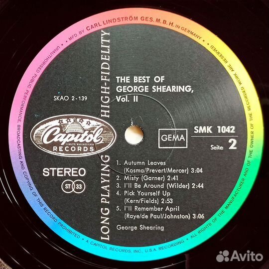 George Shearing. The Best Of George Shearing Vol.2