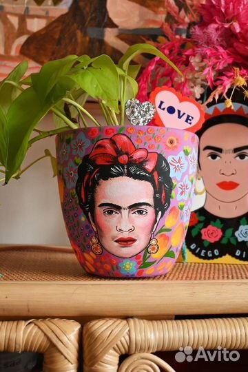 Керамический цветочный горшок