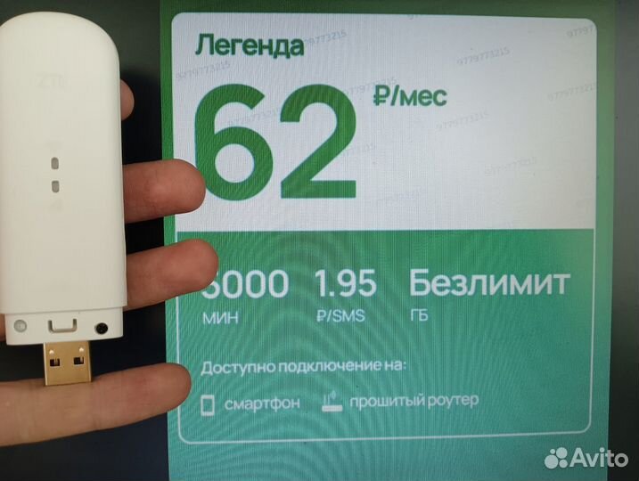 WiFi модем ZTE Mf79u 3G/4G LTE безлимит