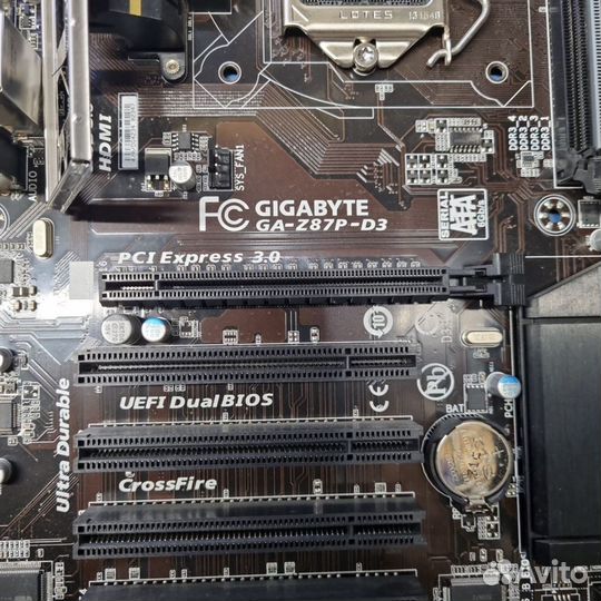 Мат. плата 1150 Gigabyte ga-z87p-d3