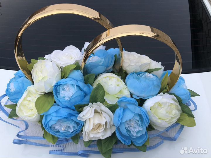 Свадебные украшения на машину